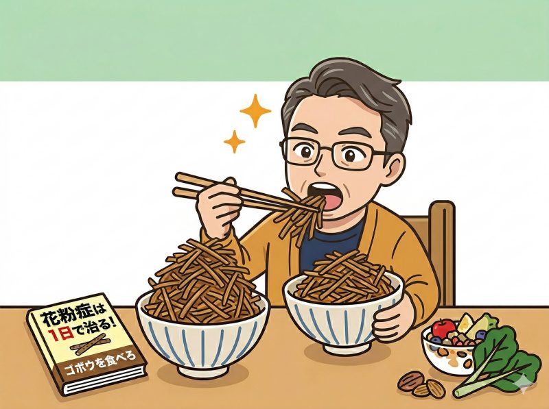 ゴボウ一気食い