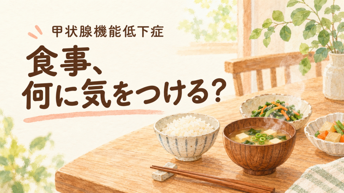 甲状腺機能低下症食事何に気を付ける?