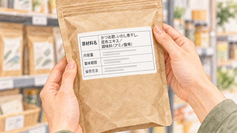 原材料シールの確認